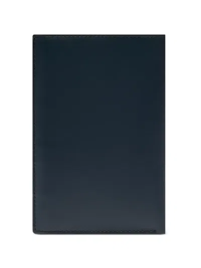 Lancel Leon Smooth Leather Wallet In Blue