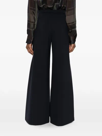 Max Mara Studio Satin-lined Trousers In Black