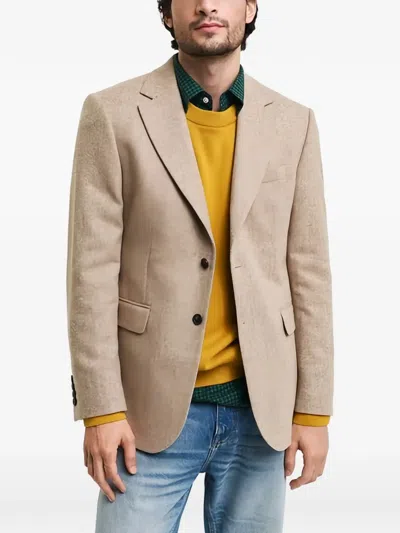 Gant Flap-pockets Blazer In Brown