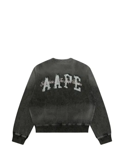 Aape By A Bathing Ape Patch Button Bomber Jacket In Gray
