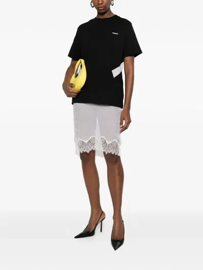 Coperni Logo Panel T-shirt In Black