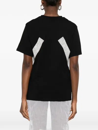 Coperni Logo Panel T-shirt In Black