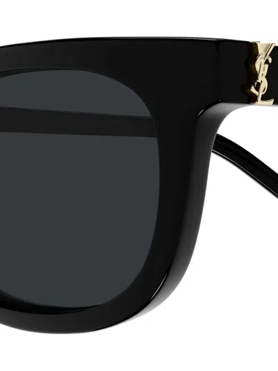 Saint Laurent Eyewear Rectangle Frame Sunglasses In Black
