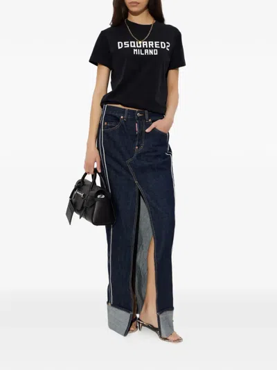 Dsquared2 Logo T-shirt In Black