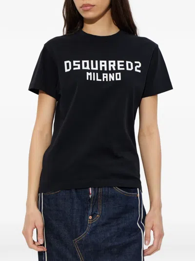 Dsquared2 Logo T-shirt In Black