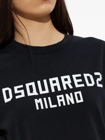 Dsquared2 Logo T-shirt In Black