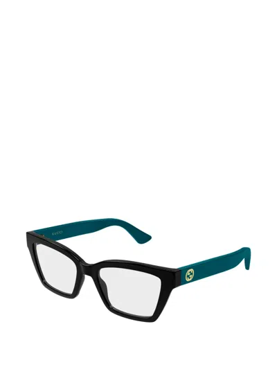 Gucci Eyewear Square Frame Glasses In Black