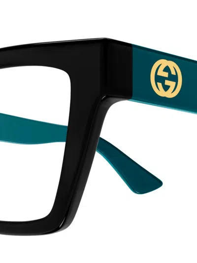 Gucci Eyewear Square Frame Glasses In Black