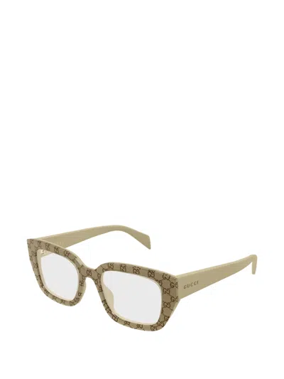 Gucci Eyewear Square Frame Glasses In Brown