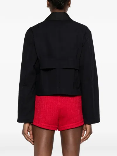 N°21 Collared Button Jacket In Black