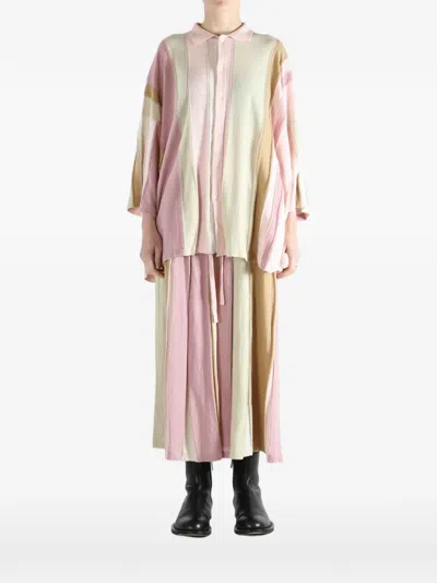 Casey Casey Striped Buttoned Shirt In Multi