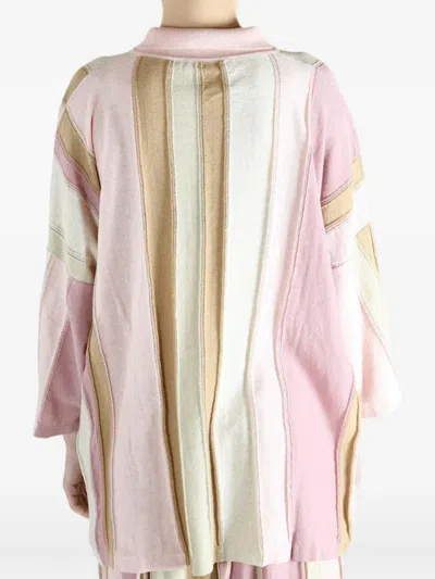 Casey Casey Striped Buttoned Shirt In Multi