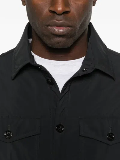 Moorer Buttoned Pocket Jacket In Black