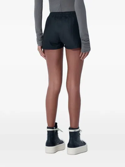 Rick Owens Elasticated Drawstring Shorts In Black
