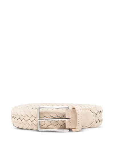Canali Braided-design Belt In Multi