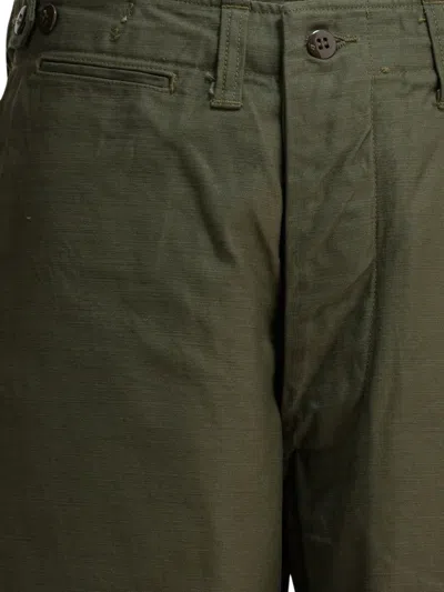 Buzz Rickson's M-43 Buttoned Trousers In Green