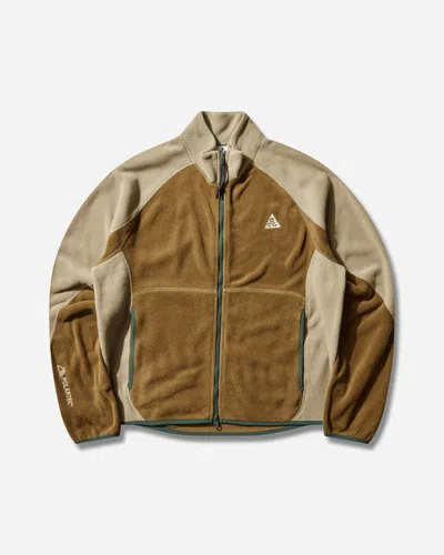 Nike Wolf Tree Zip Jacket In Brown