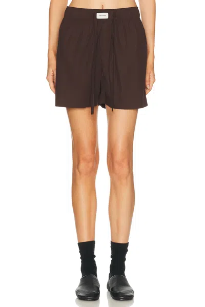 Entire Studios Drawstring Shorts In Brown