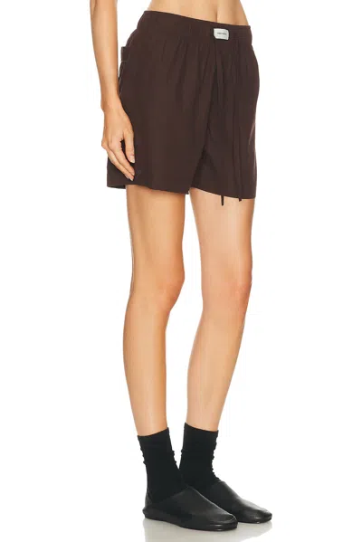 Entire Studios Drawstring Shorts In Brown