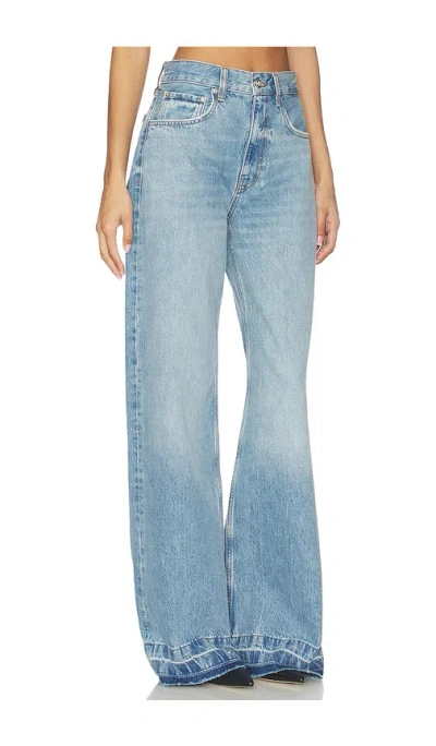 Anine Bing Benson Mid-rise Straight-leg Jeans In Blue