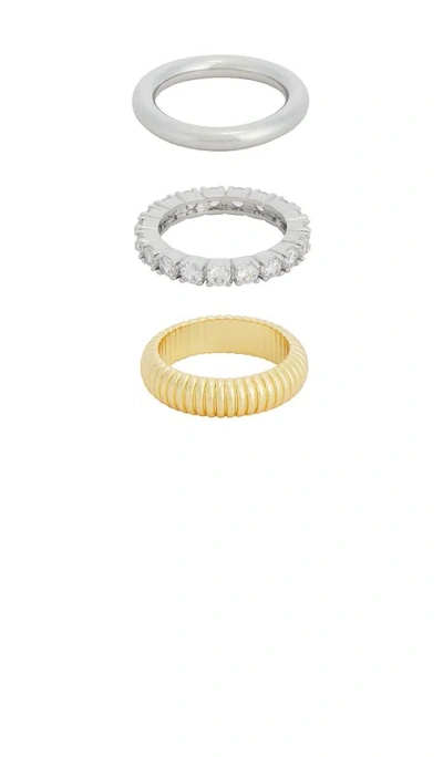 Shashi Roux Ring Set In Multi