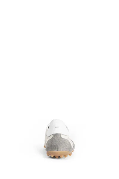 Maison Margiela Sprinters Beige Sneaker With Insert Design And Notched Sole In Leather Woman In Multi