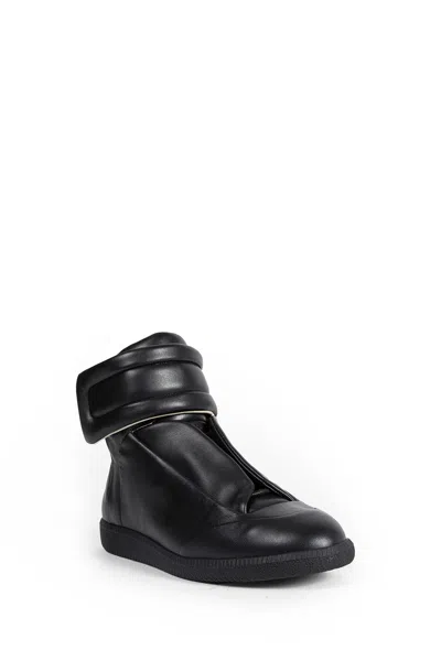 Maison Margiela Future Low Sneakers Ankle Length Rubber Sole In Black