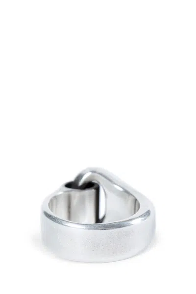 Ann Demeulemeester Une Link Ring In Silver