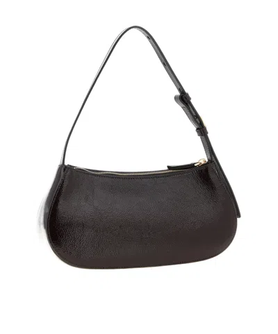 Mulberry Clovelly Shoulder Bag Adjustable Strap Design In Black