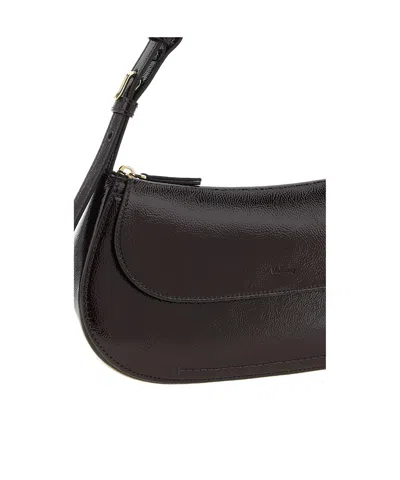 Mulberry Clovelly Shoulder Bag Adjustable Strap Design In Black