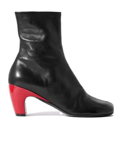 Dries Van Noten Leather Ankle Boots In Multi