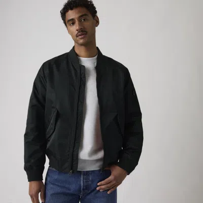 Levi's Flight Bomber Jacket In Black