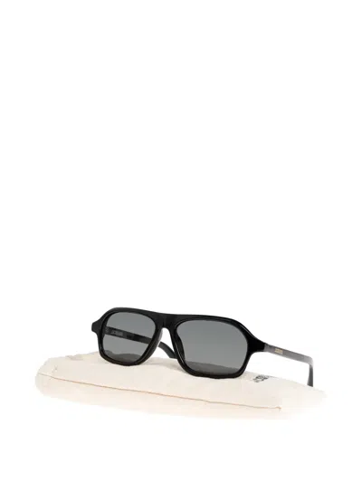 Jacquemus Square-frame Sunglasses In Black