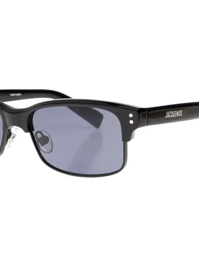 Jacquemus Rectangle-frame Sunglasses In Blue
