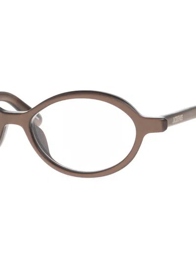 Jacquemus Full Frame Plain Mirror In Brown