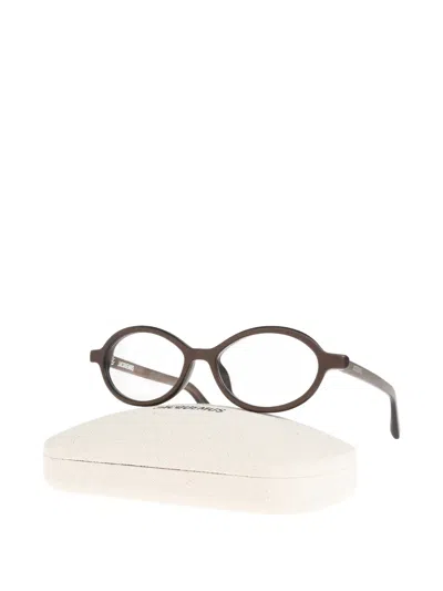 Jacquemus Full Frame Plain Mirror In Brown