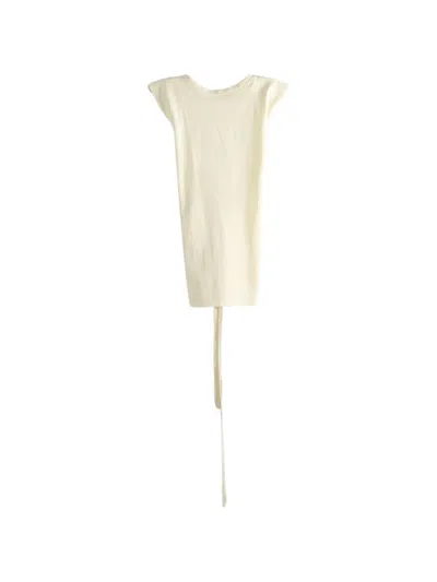 Rier Tied Open Back T-shirt In White