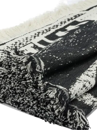 Carhartt Letterpress Printed Blanket In Black