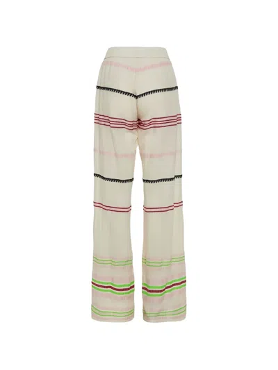 Devotion Striped Trousers In Neutral