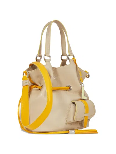 Lancel Drawstring Bucket Bag In Neutral