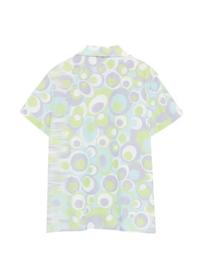 Vivetta Circle-pattern Shirt In Blue