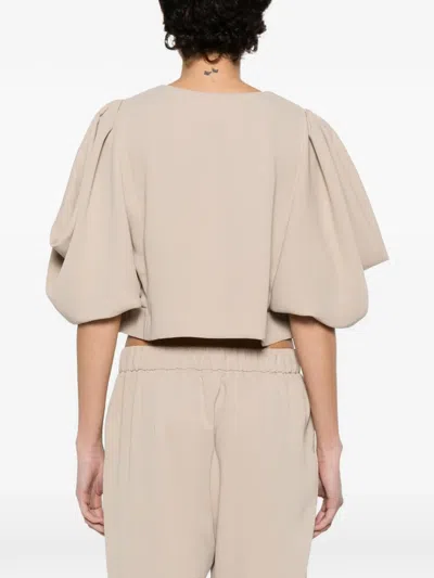 P.a.r.o.s.h Batwing-sleeve Jacket In Neutral
