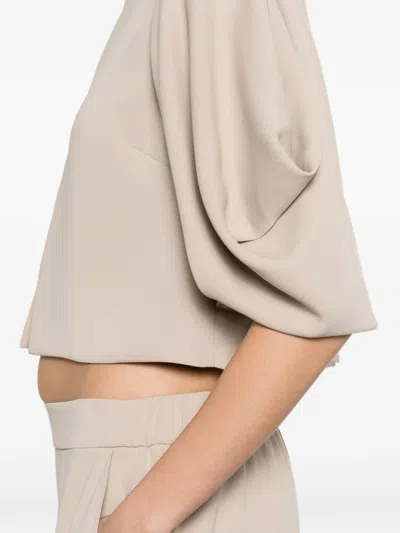 P.a.r.o.s.h Batwing-sleeve Jacket In Neutral