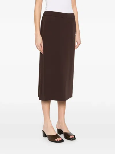 P.a.r.o.s.h Panel Skirt In Brown