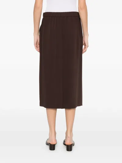 P.a.r.o.s.h Panel Skirt In Brown