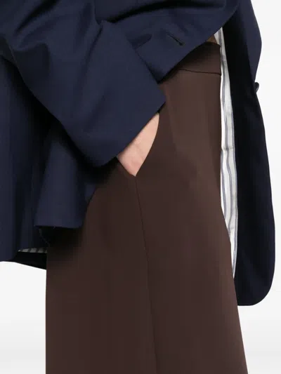 P.a.r.o.s.h Panel Skirt In Brown