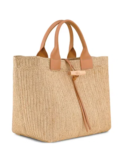 Longchamp Double-handled Handbag In Brown