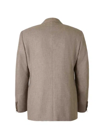 Canali Button-up Suit In Brown