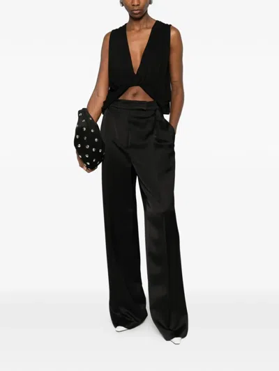 Esse Studios Solina Gathered Cape Top In Black