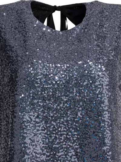Semper Sequined A-line Top Tops Grey In Black